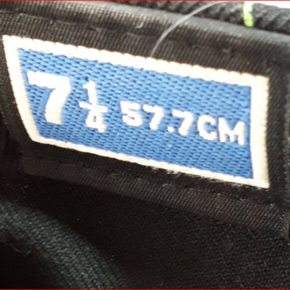 New Era 59Fifty New York Yankees MLB Ball Cap/Lid Black Green Custom Fit Logo - Picture 5 of 5